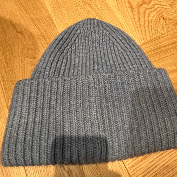 Acne Studios Blue Knit Beanie - Picture 3 of 4